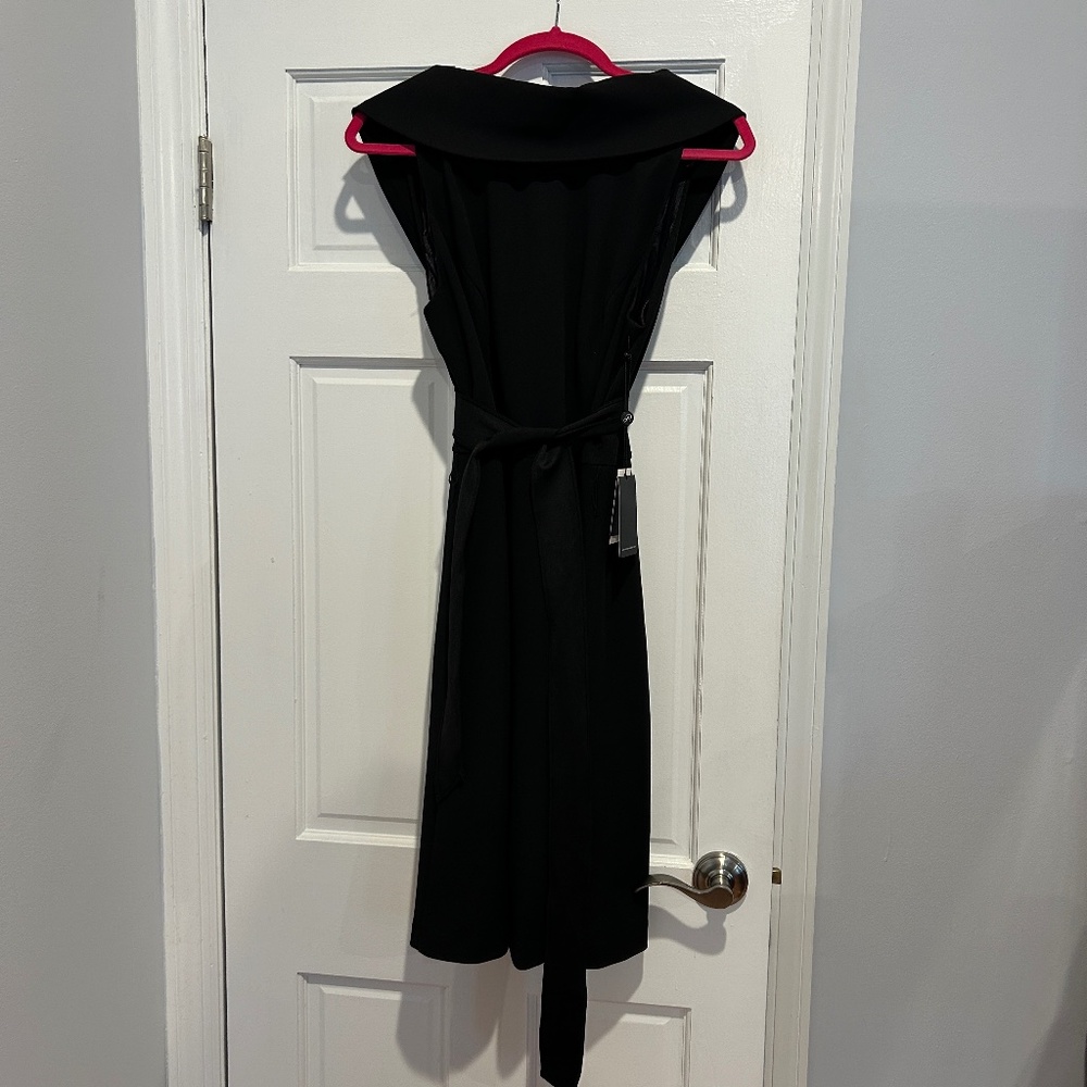 Audrey Hepburn-like Adrianna Papel Black Dress Special Occasion, NWT, Size 12